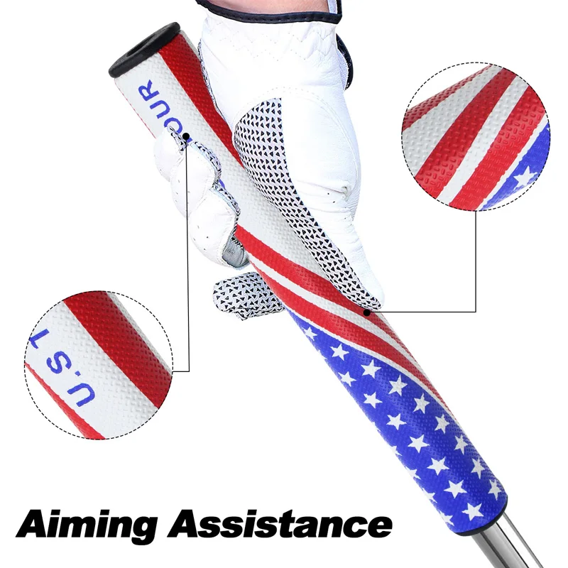 CRESTGOLF Putter Грипсы US TOUR 2 0/3 0 Гольф флаг ПУ гольф клуб захваты Нескользящая рукоятка