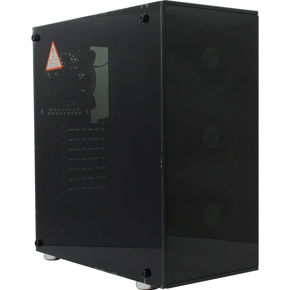 Корпус игровой для ПК HIPER SR-3RGB чёрный (ATX закаленное стекло RGB fan 4x120 мм 1xUSB HD Audio) |