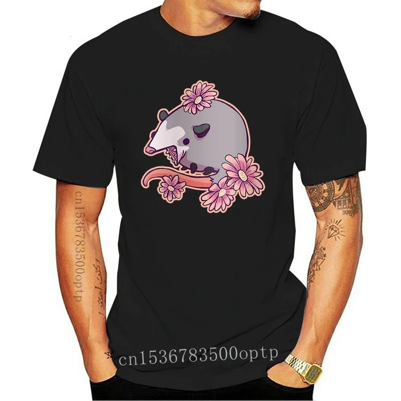 

Новинка 2021, футболка SKRM, футболка Possum, цветочный цветок, цветы, животные, опоссум, милые животные, юмор possum
