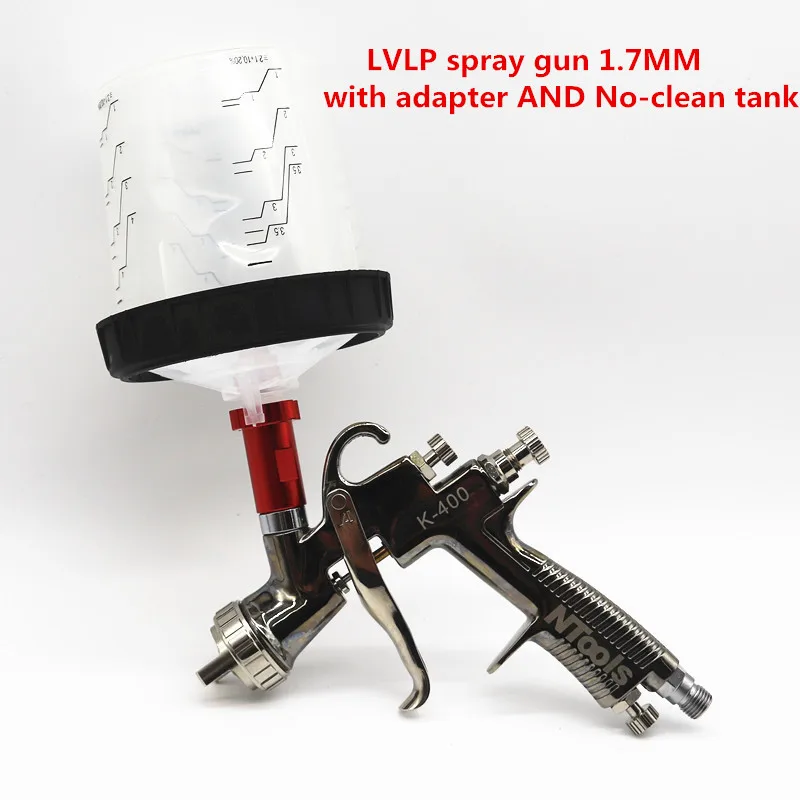 LVLP R500 K-400 автомобиль Отделка Инструмент 1 4 мм/1 7 мм Насадка 600cc чашки Воздушный