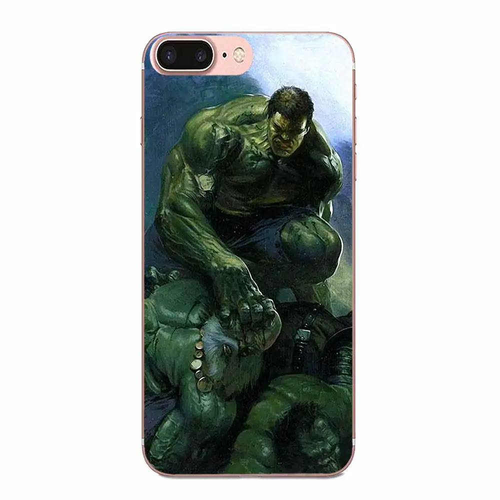 Силиконовый чехол-накладка с принтом персонажей из мультфильма Incredible Hulk для Galaxy