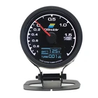 Автомобильный цифровой ЖК-дисплей 7 цветов турбо-усиление воды Температура масла температура Масляный Пресс обмин измеритель напряжения Гонки Топливный манометр