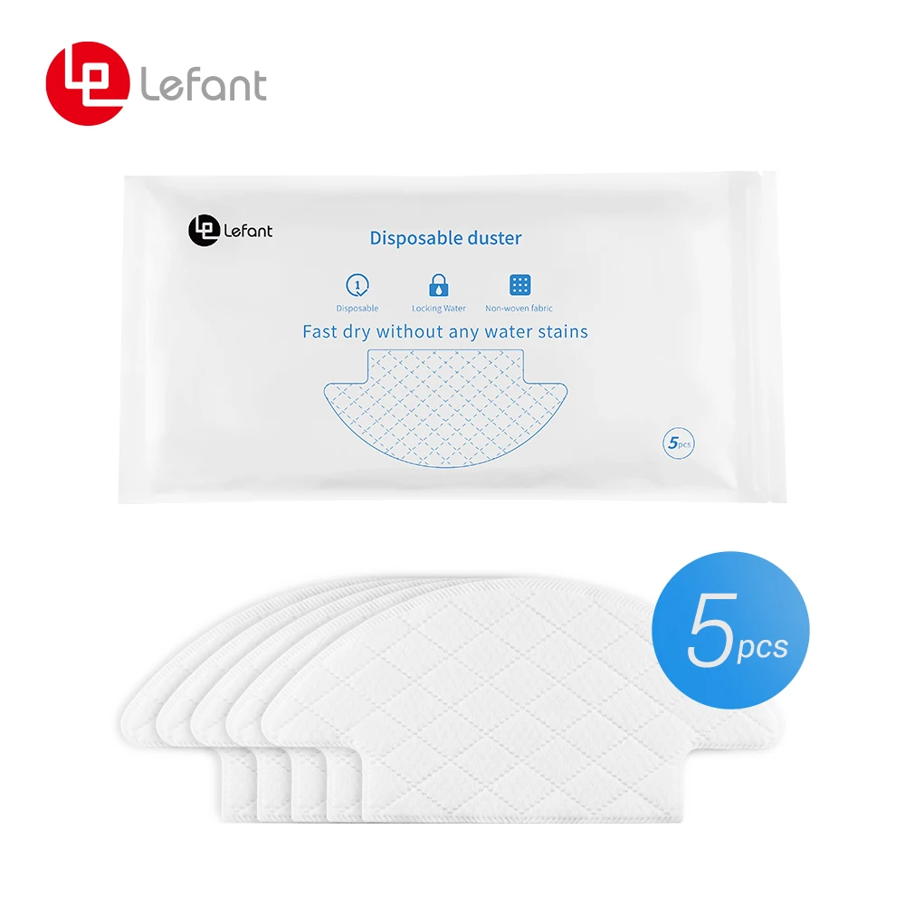 

5 pcs/lot Disposable Cleaning Wipes Lefant M210/M213/M210B Robot Vacuum Cleaner Accessories