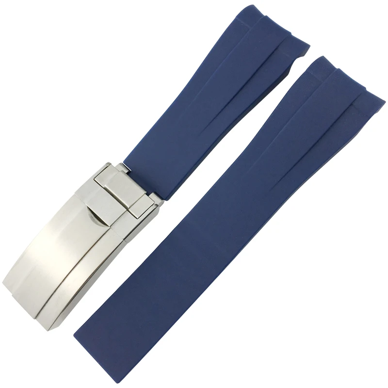 Ремешок мягкий резиновый для часов водонепроницаемый силиконовый браслет Rolex