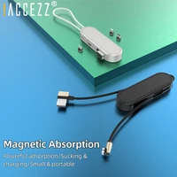 accezz 540 degree roating 3 in 1 magnetic usb cable micro usb type c cable for iphone 13 12 11 pro xiaomi samsung usb wire cord