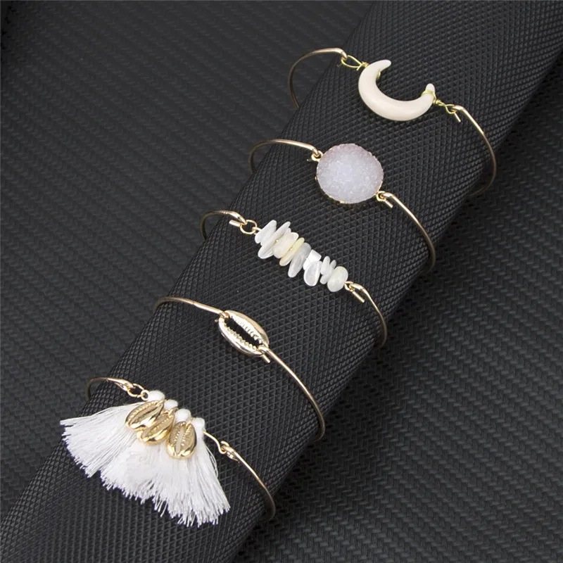 6 шт./компл. Для женщин мода лунный камень штаны с узором в виде ракушек и