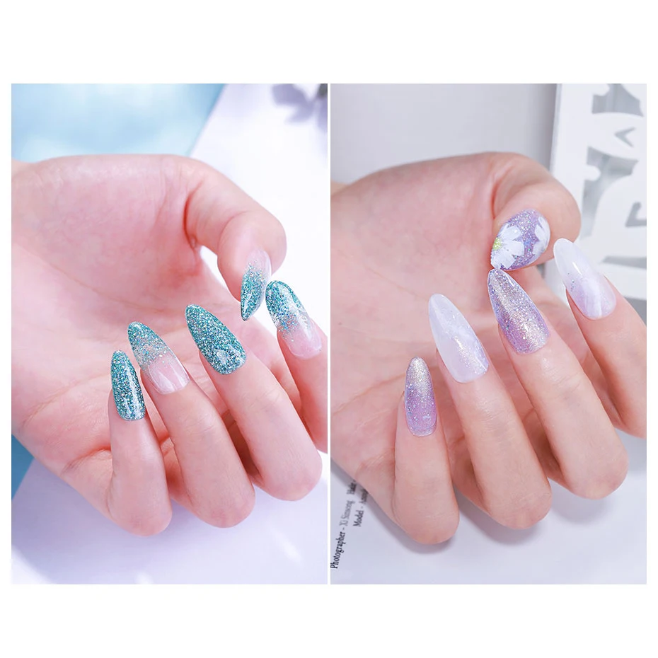 Elite99 Гель лак ярких цветов es 10 мл замачивающийся Радужный мерцающий Блестящий для