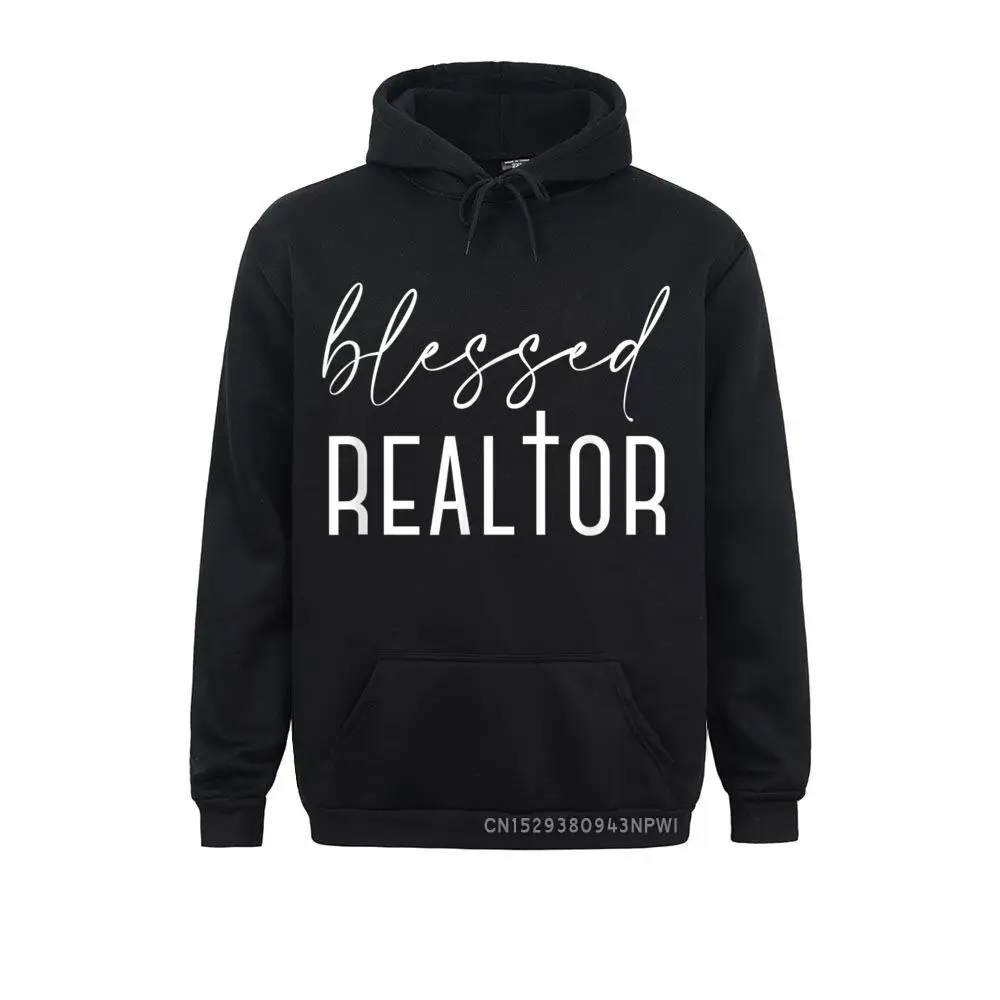 Blessed Realtor For Real Estate Agents And Brokers Pullover Outdoor Hoodies Cute Men's Sweatshirts Print Mother Day Hoods