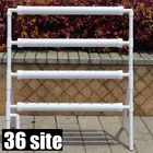 Набор для выращивания растений, горизонтальный 4-слойный набор для гидропонных систем для выращивания садовых растений, овощей, система глубокой водной культуры, 36 места посадки