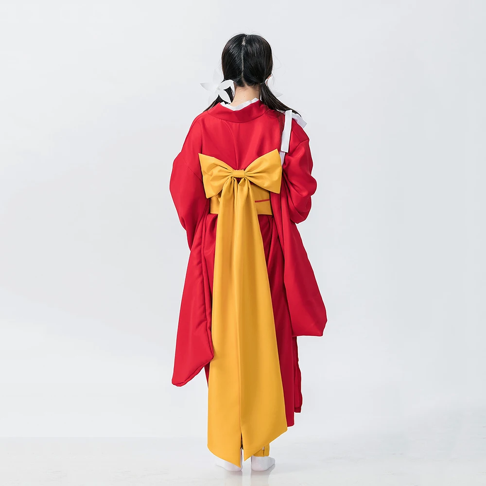 

New Arrival for Anime Bungo Stray Dogs Izumi Kyouka Cosplay Kimono Dreess Women Girls Red Yukata Bathrobe Costumes