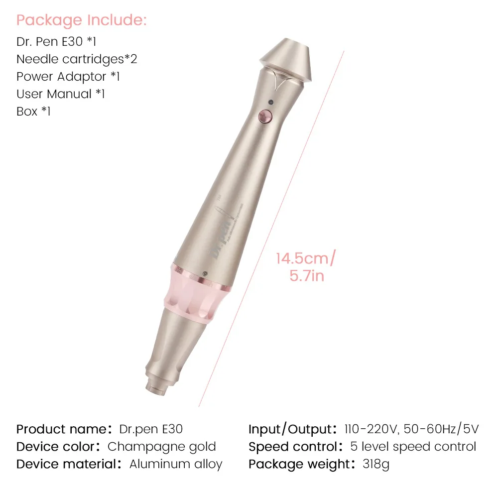 

Dr Pen Professional Micro Needling Pen Dr Pen Ultima E30 Microneedle Bayonet Needle Skin Rejuvenation Mesotherapy Beauty Tools