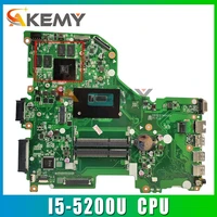 akemy laptop motherboard for acer aspire e5 573 i5 5200u mainboard da0zrtmb6d0 sr23y n16s gt s a2 ddr3