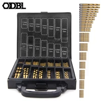 99pcs titanium hss drill bits 1 5mm 10mm coated stainless steel high speed drill bit set for electric drill drilling machine