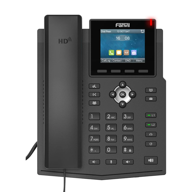 IP телефон Fanvil X3SG 2 8 дюйма HD аудио поддержка EHS беспроводная гарнитура SIP для дома