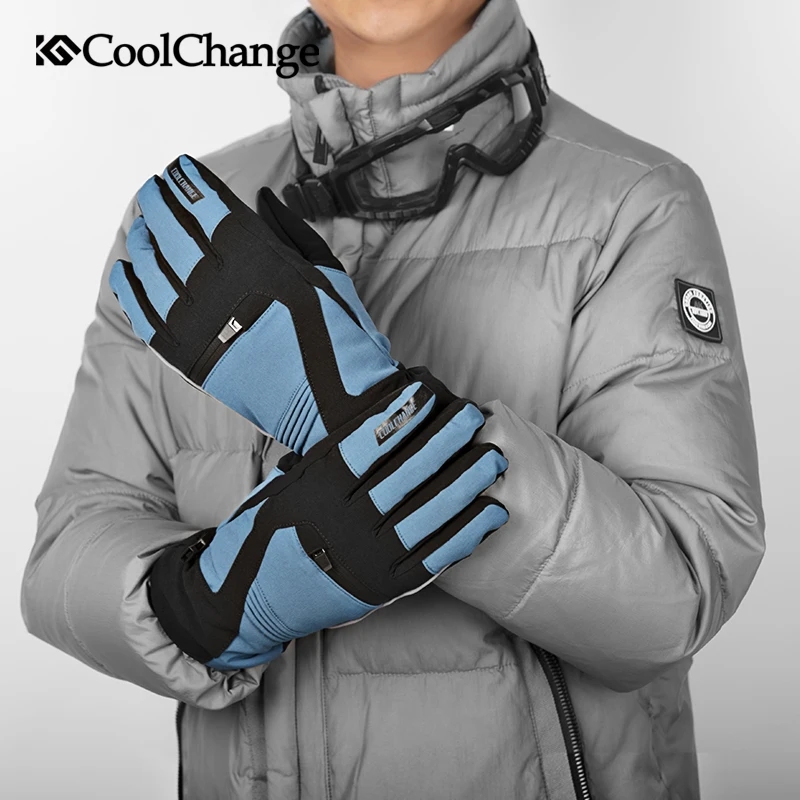 Велосипедные перчатки CoolChange уличные теплые водонепроницаемые велосипедные