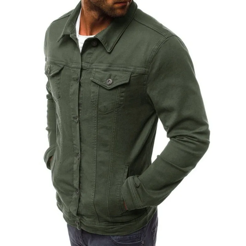 

2019 men's Jacket casual overalls jacket jacket Coats Man Buttons