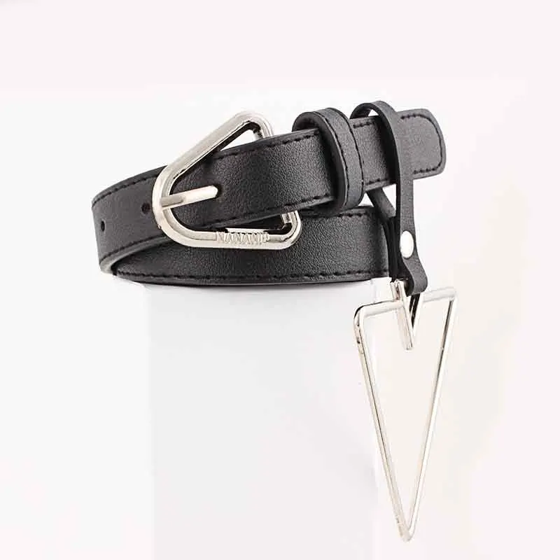 

New round buckle buckle belt belt women's combination fashion trend with jeans rings ladies belt