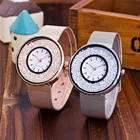 Женские кварцевые часы с браслетом под розовое золото и серебро