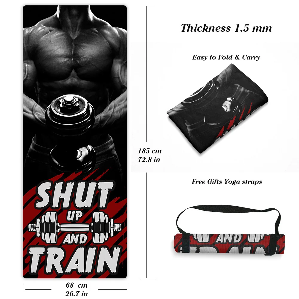 Коврики мужские из натурального каучука 1 5 х68 см | Спорт и развлечения