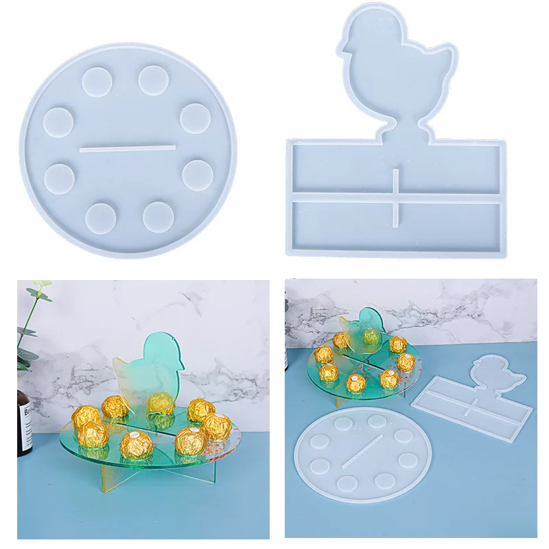 

Epoxy Mold Christmas Chick Tray Resin Silicone Mold Hot Selling Candle Handmade Soap Creative Jewelry