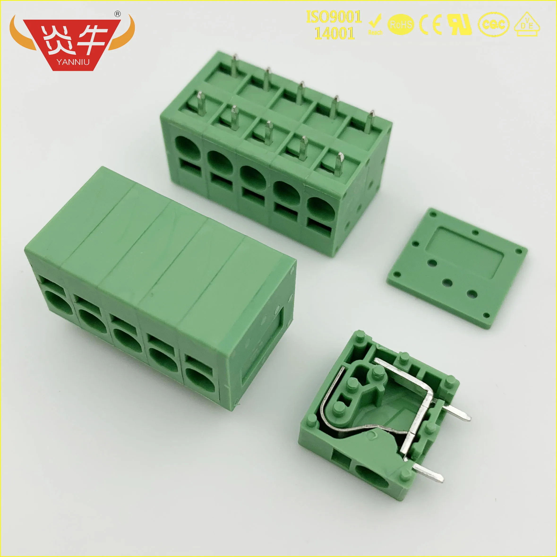 KF205R 5,0 2P~ 12P PCB Пружинные клеммные блоки DG271R 5,0 мм 2PIN~ 12PIN SPT 2,5/2-H-5, 0 1990973 Феникс контакт DEGSON KEFA