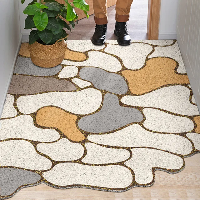 

Creative Footprint Doormat Welcome Door Mat Non-Slip Mat Entrance Doormat Carpet Kitchen Floor Mat Bath Mat Floor Decoration