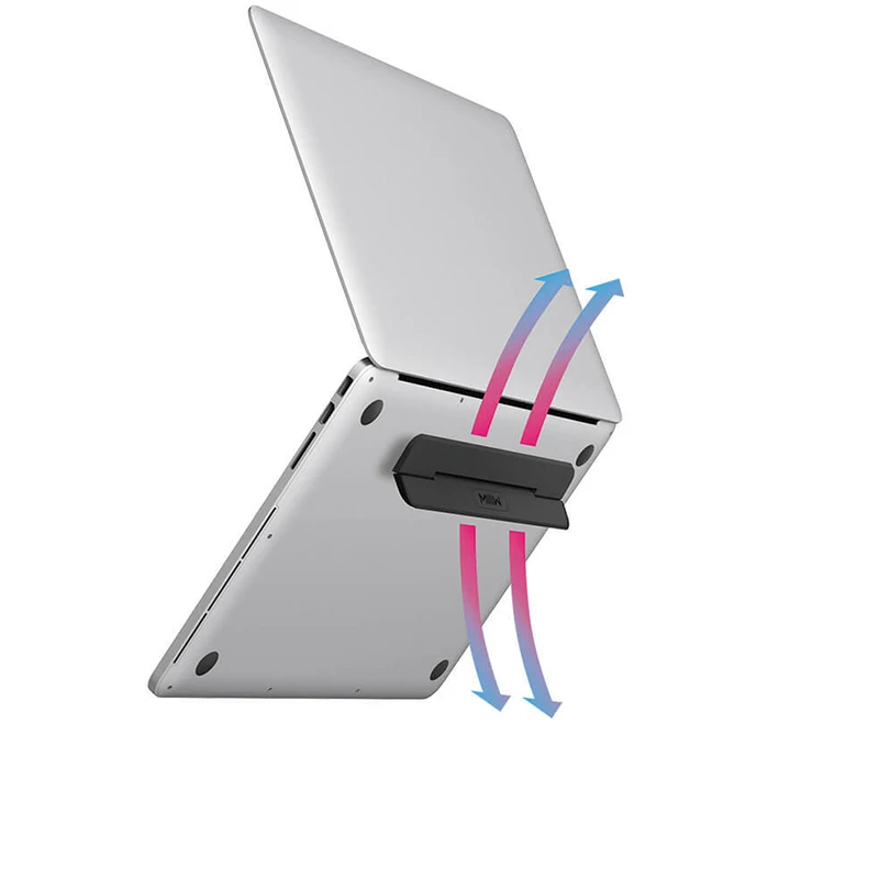 Original MIIIW Folding Portable Laptop Stand Viewing Angle Radiator portable computer for xiaomi Macbook air pro base support | Компьютеры
