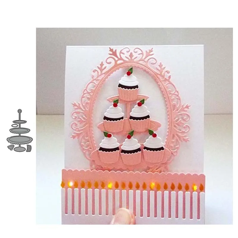 

JC Metal Cutting Dies for Scrapbooking Cake Support Tower New Design Die Cut Card Make Stencil Craft Mold Model Decor Template