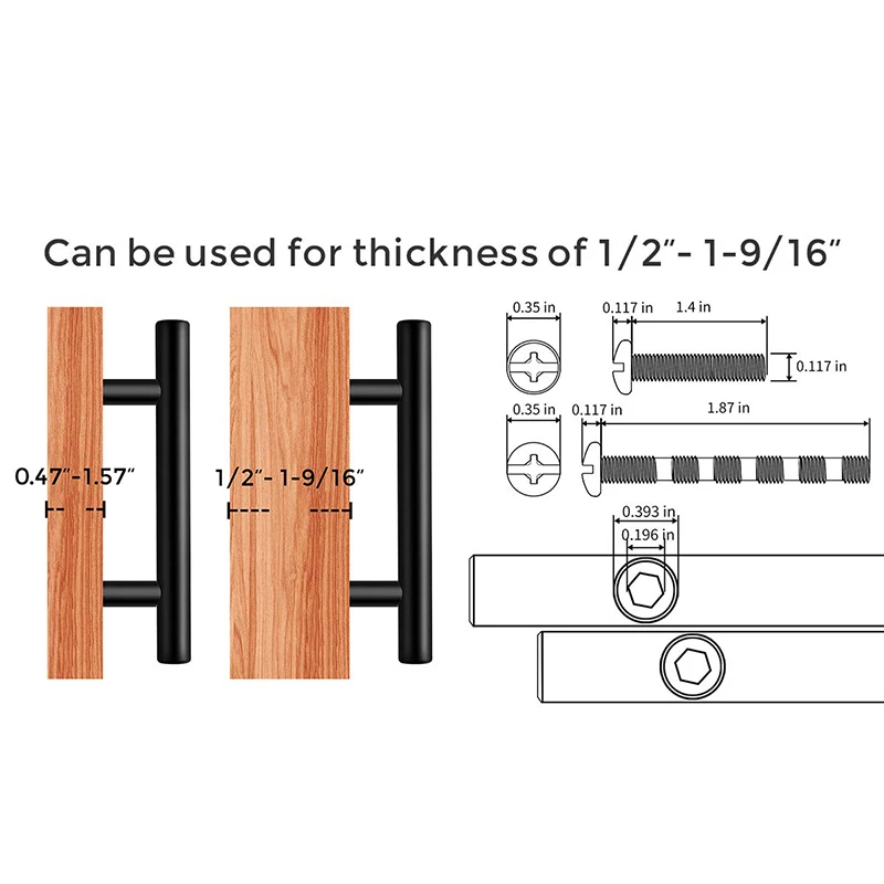 Плоская черная Современная фурнитура для шкафа ручка ящика кухонный шкаф