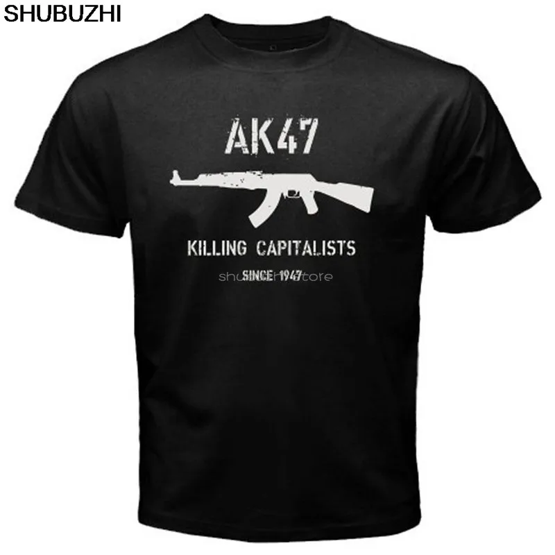 Футболка мужская повседневная топ с логотипом AK47 Killing Captain 1947 года sbz6284 | Мужская