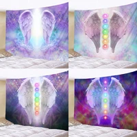 psychedelic angel wings tapestry fantasy ornate angel wing tapestry wall hanging home decor bedroom living room dorm tapestries