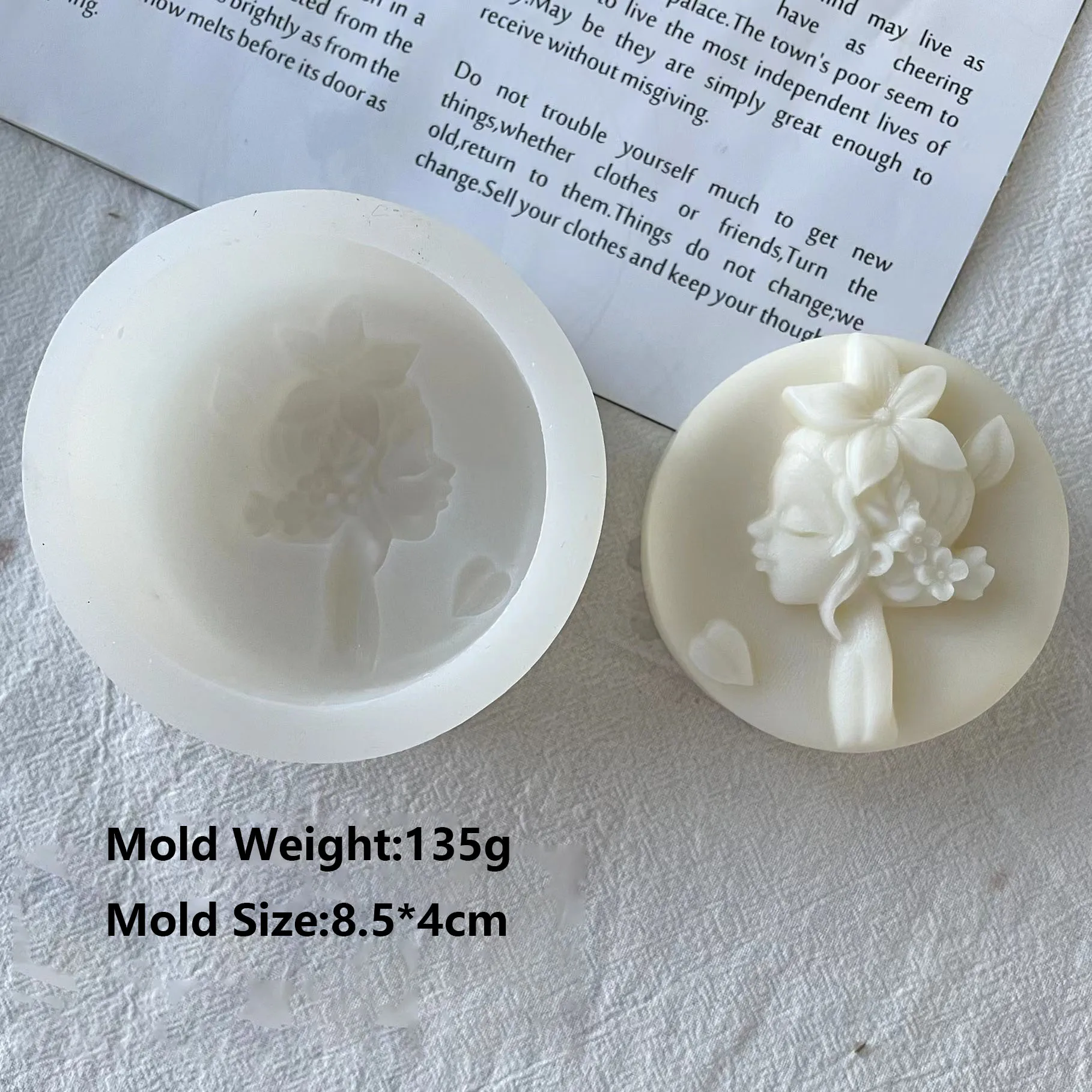 3D силиконовые формы из смолы и глины в виде цветка Феи девочек форма для мыла