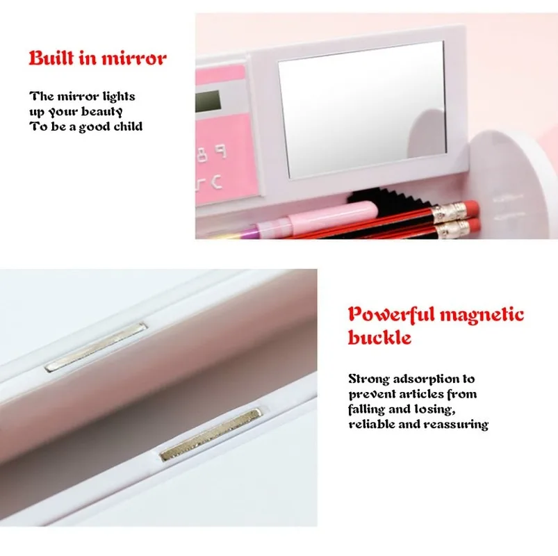 Пенал Nbx прозрачный многофункциональный контейнер для карандашей и не