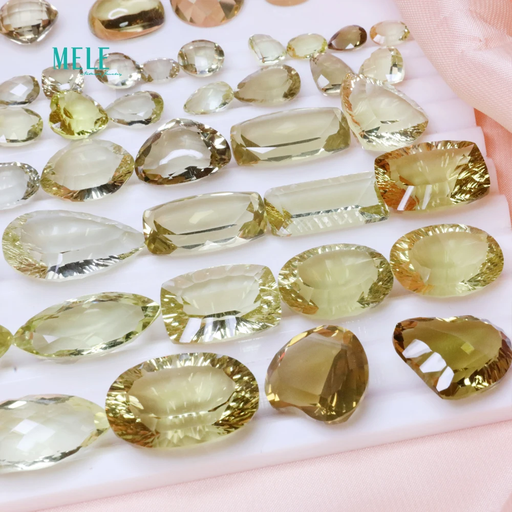 Натуральный цитрин кристалл от 1ct до 20ct голый камень низкая цена зазор Случайная