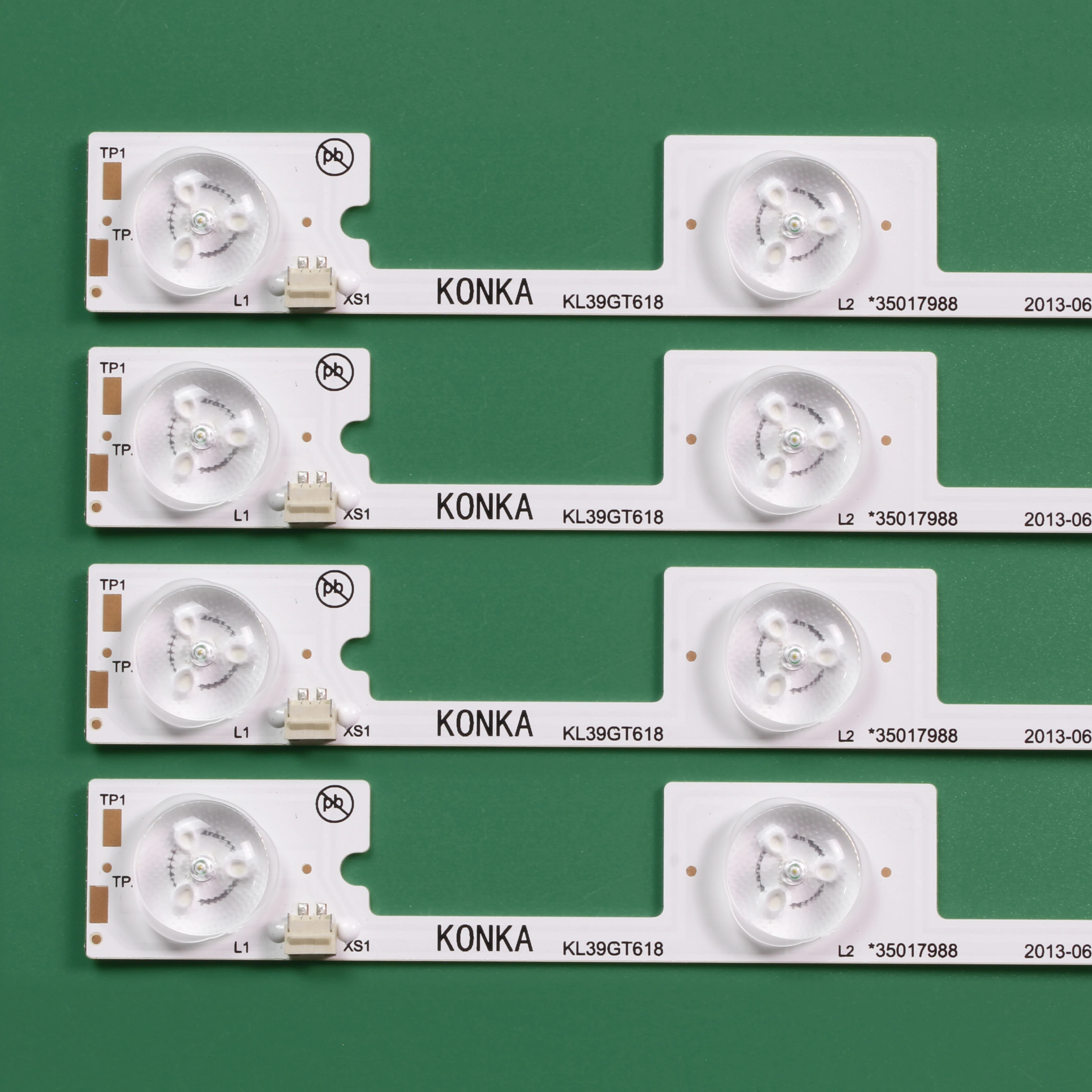 50 pcs/set New for Konka KL39GT618 light bar, 35017988 35017990 backlight lamp LED strip 6v