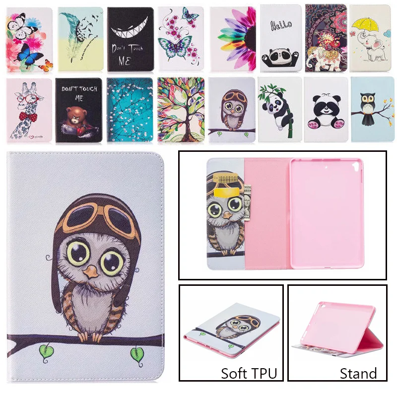 Модный чехол с принтом для Apple Ipad Mini 1 2 3 4 5 2019 умный планшета милый мультяшный