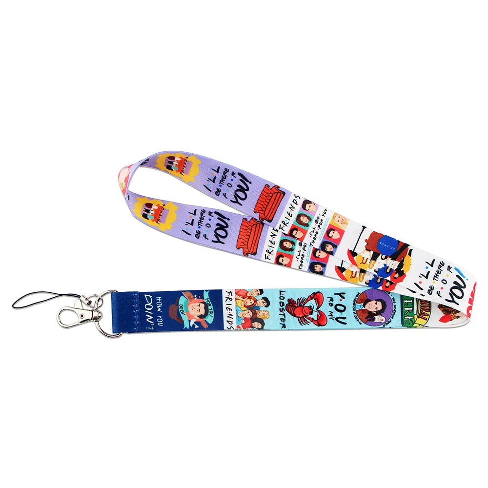 k2192 friends tv show lanyard keychain lanyards for key badges id cell phone rope neck straps accessories gifts free global shipping