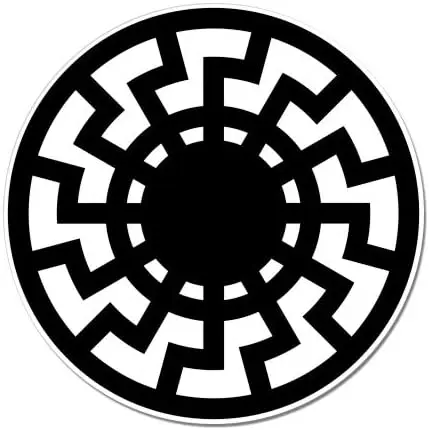 Водонепроницаемая виниловая наклейка Black Sun Руна викингов | Автомобили и