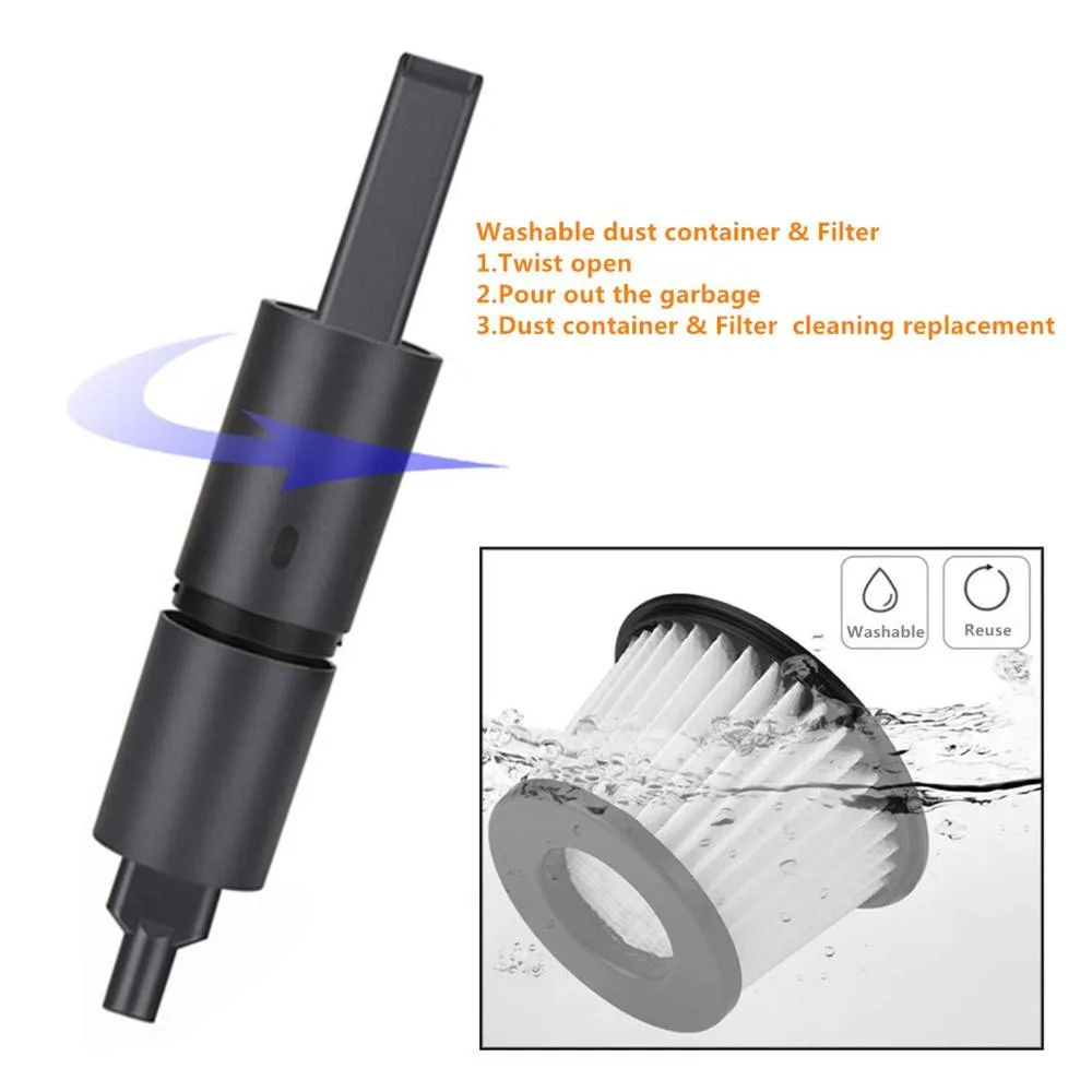 Новейший портативный беспроводной ручной автомобильный пылесос 35 Вт компактный
