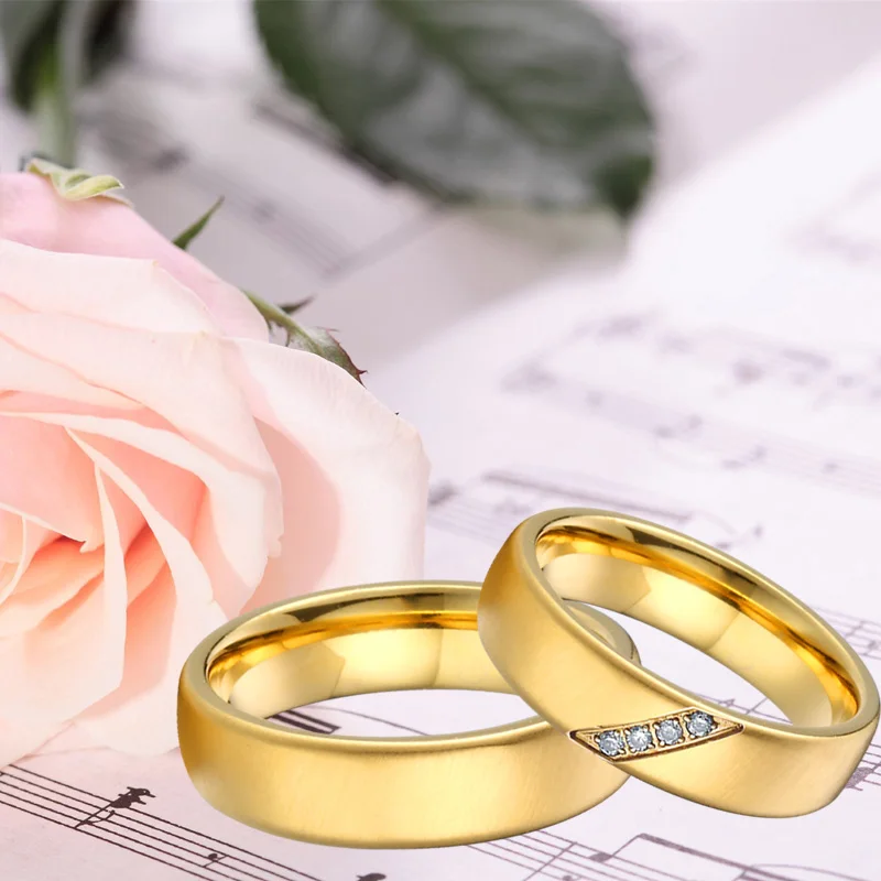 Обручальные кольца LOVE Alliance для мужчин и женщин кольцо из нержавеющей стали с