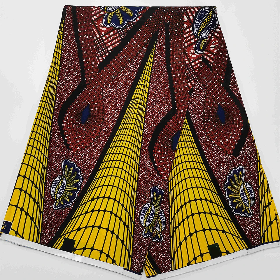 

6 Yards Mitex Wax Print/ African Fabrics Kitenge/Pagnes/Tissues Africain/ Lapa/Chitenge HS-159