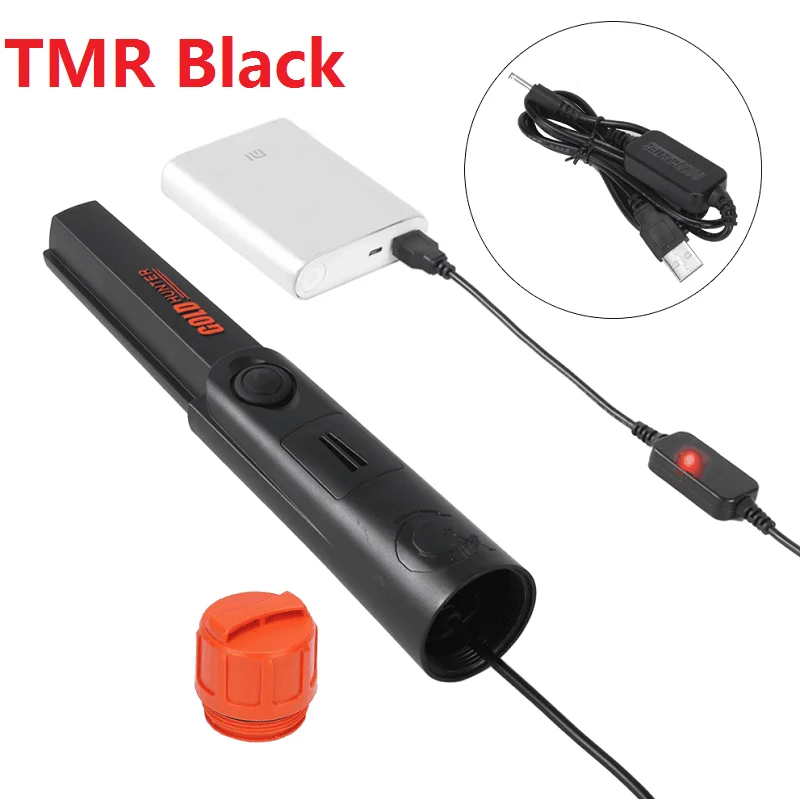TMR Black Золотой Охотник ТМ водонепроницаемый металлоискатель Подземный Золотой металлоискатель ручной металлоискатель - Цвет: TMR Black