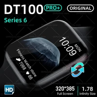 2021 bluetooth call dt100 pro smart watch men women wireless charge dt100pro smartwatch fitness tracker sport watches pk hw22