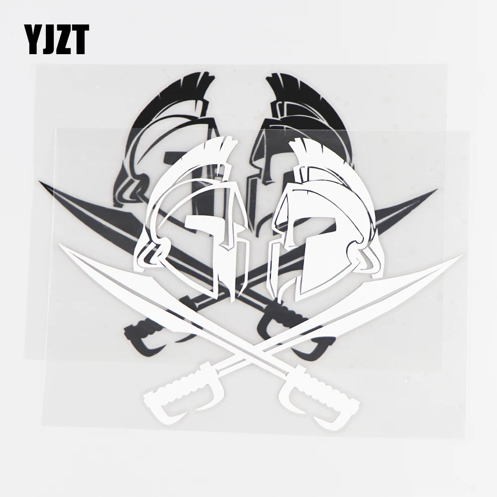 Автомобильная наклейка YJZT 14 2 см × 17 0 Виниловая на корпус шлем битвы оружие