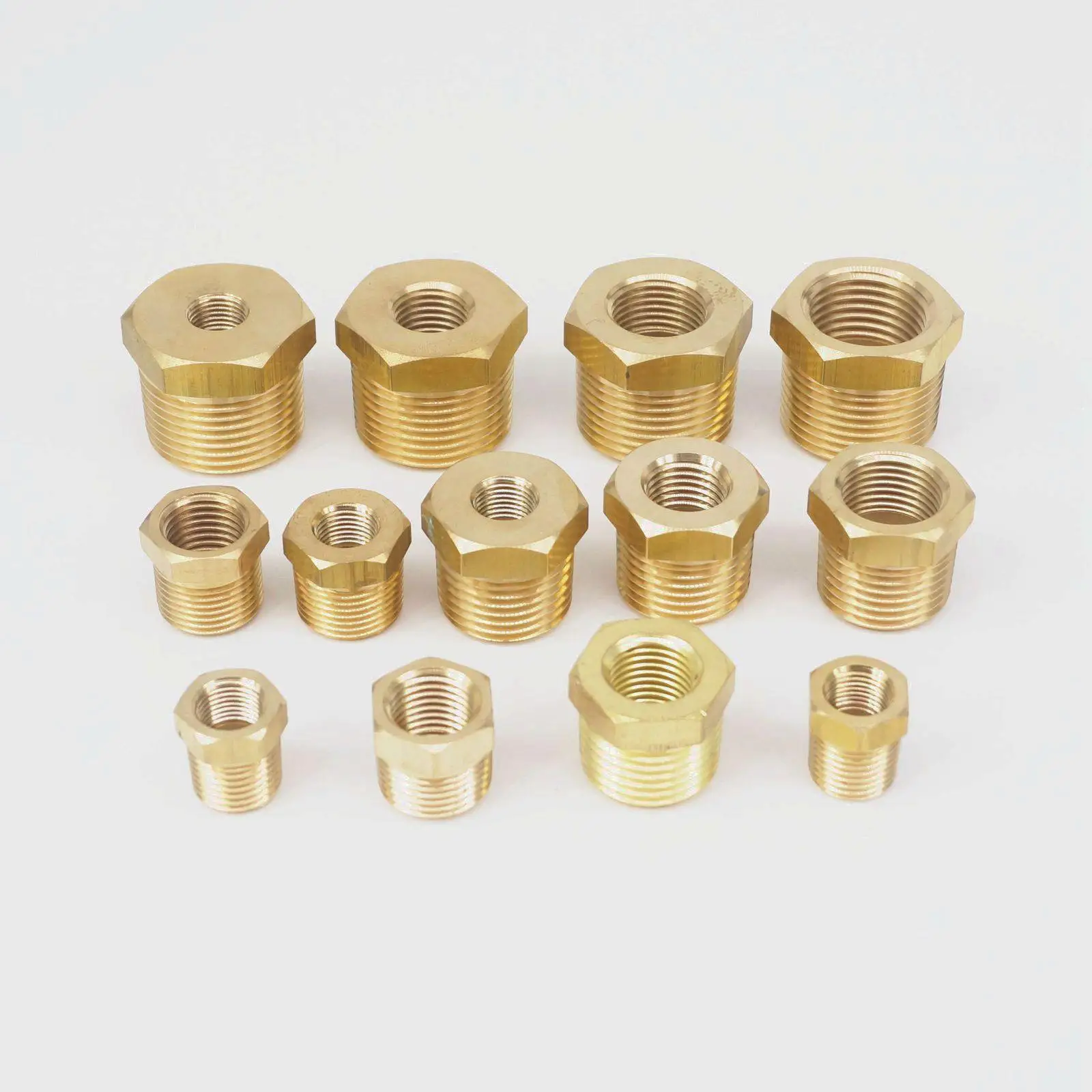 Фитинги коннекторы для труб 1/4 &quot3/8&quot 1/2 &quot3/4&quot NPT BSPT Male x Female из латуни с