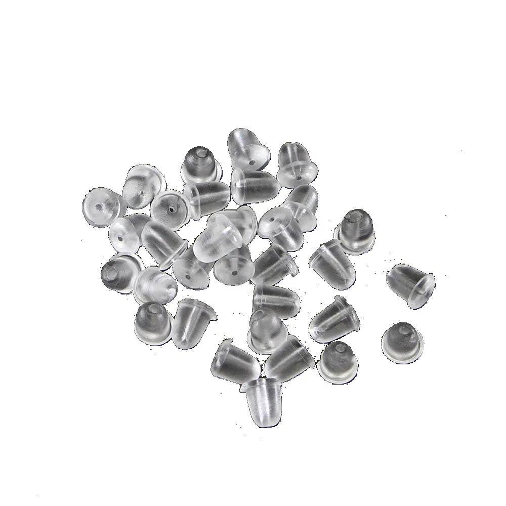 200-2000 шт резиновая серьга спицы силиконовые круглые затычки для ушей