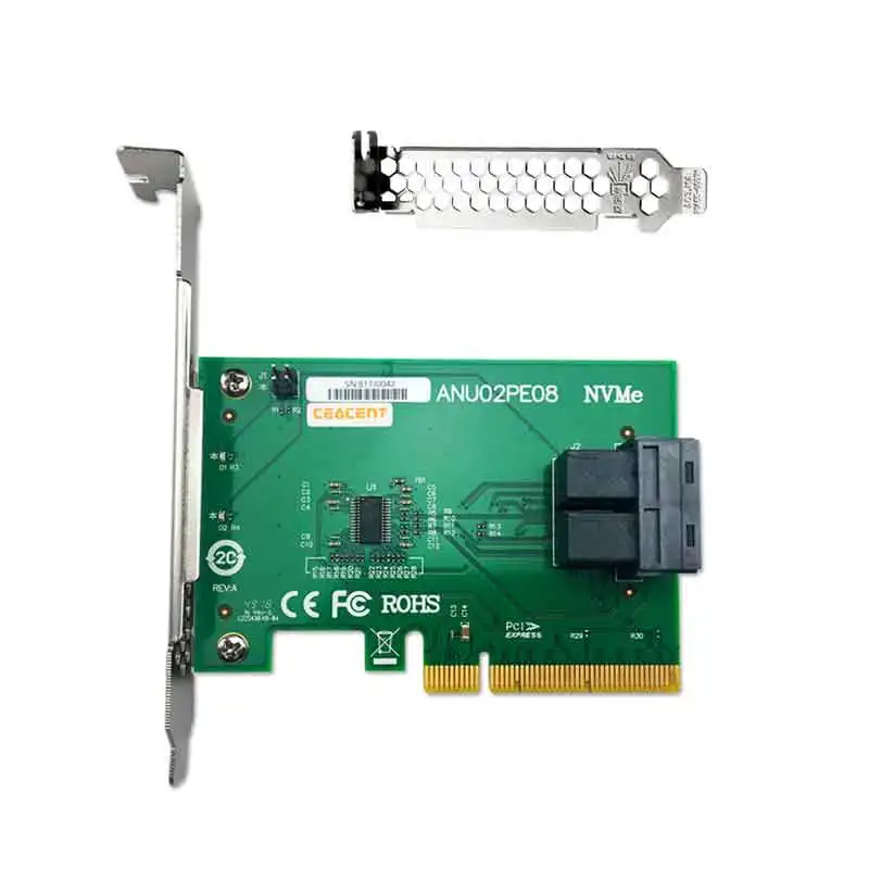 anu02pe08 nvme u 2 sff8643 к sff8639 двойной порт nvme контр