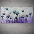 Картина маслом на холсте с изображением одуванчика