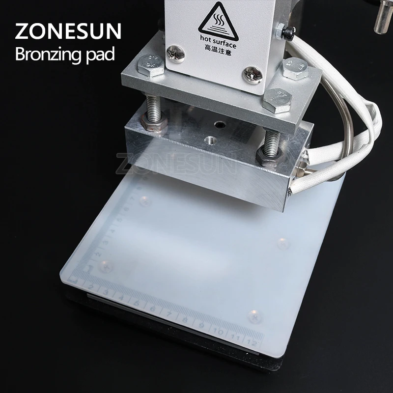 

ZONESUN Bronzing pad Rubber Blanket for Hot Foil Stamping Machine leather embossing machine accessories Stamp tool parts