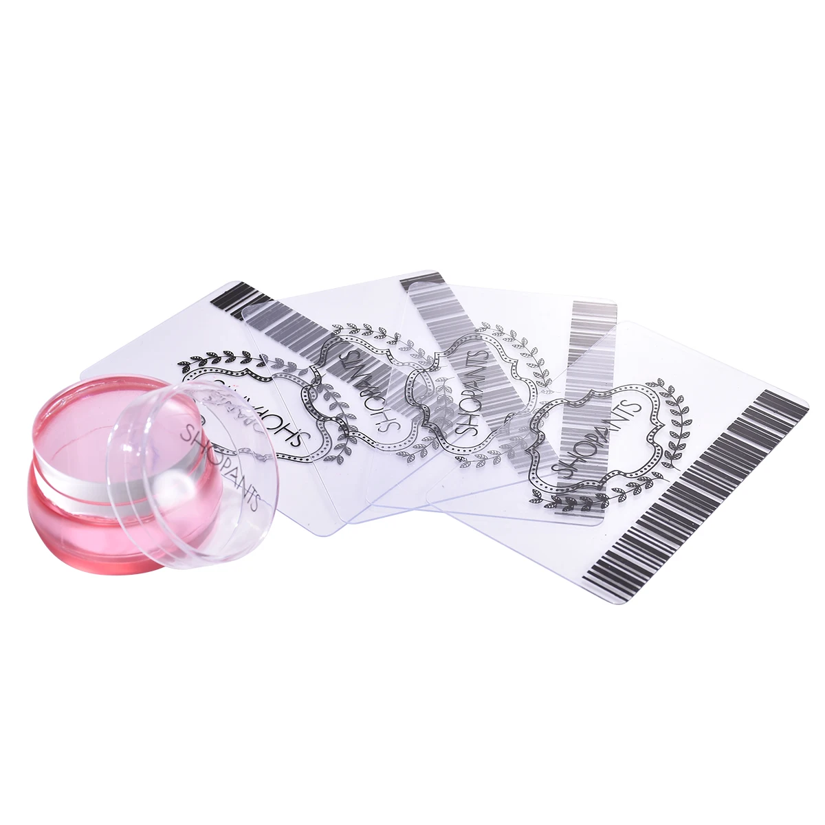 Шаблоны для дизайна ногтей наклейка скребок пластины с крышкой набор прозрачных